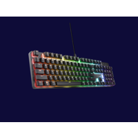 Tastatura mecanica Trust GXT 871 Zora, USB 2.0. nr taste 104, negru TR-25510