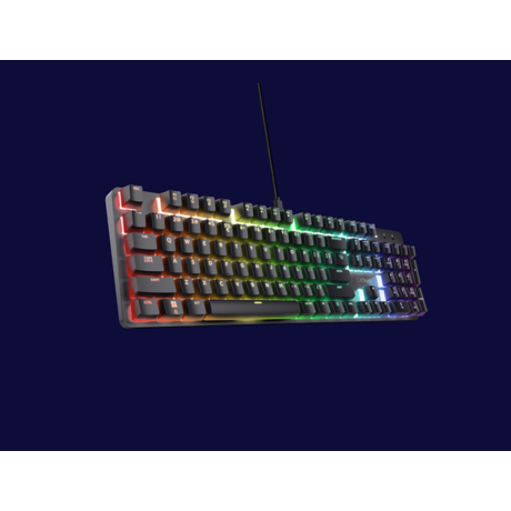 Tastatura mecanica Trust GXT 871 Zora, USB 2.0. nr taste 104, negru TR-25510