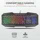 Tastatura Trust GXT 830-RW Avonn, Gaming, neagra