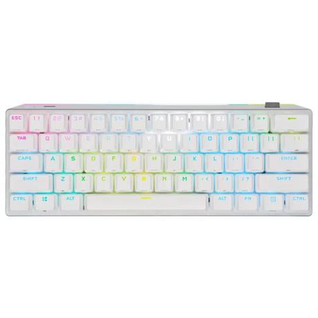 Tastatura 60% mecanica RGB K70 PRO mini wireless, key switches cherry mx RED, alb