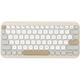 Tastatura wireless ASUS KW100, Culoare: Oat Milk, 90XB0880-BKB040