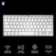 Tastatura Trust Nado, Bluetooth Wireless, alba