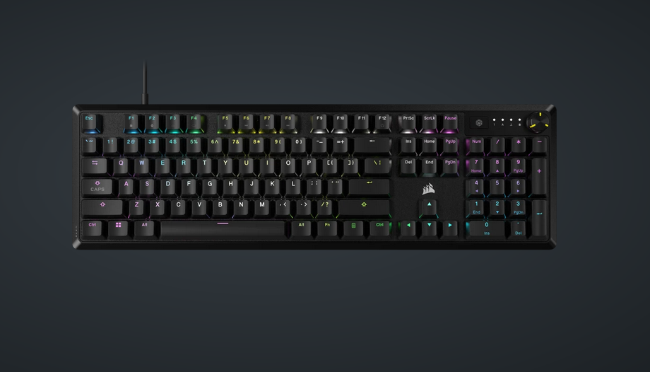 Tastatura mecanica CORSAIR K70 RGB CORE Mechanical Gaming Keyboard, Backlit RGB LED, CORSAIR Linear Red, Black, (CH-910971E-NA)