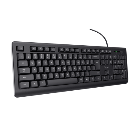 Tastatura cu fir Trust, negru TR-24639