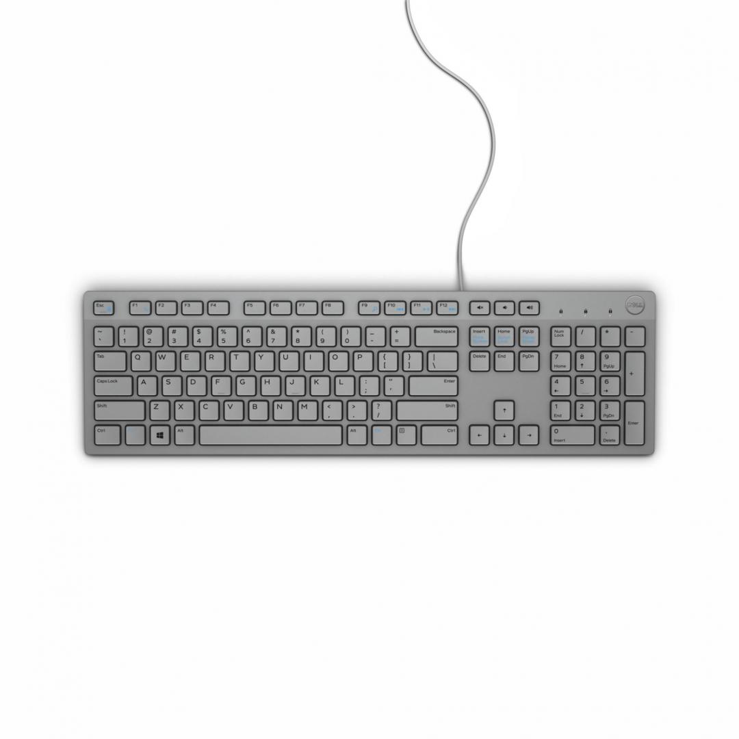 Tastatura Dell Keyboard Multimedia KB216, Wired, gri