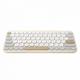 Tastatura wireless ASUS KW100, Culoare: Oat Milk, 90XB0880-BKB040