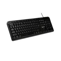 Tastatura Spacer SPKB-169 cu fir, USB, multimedia, 104 taste + 11 taste multimedia, anti-spill, negru