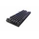 Tastatura gaming mecanica Serioux Freya, switch OUTEMU blue, pana la 50 milioane click-uri, 87 taste, 26 taste Anti-ghosting , 9 moduri de iluminare rainbow, material: ABS, layout US, palm rest de piele detasabil,  forta actionare: 60g ± 10g, plug and play , greutate: 780g ± 20g, cablu USB 1.5M PVC