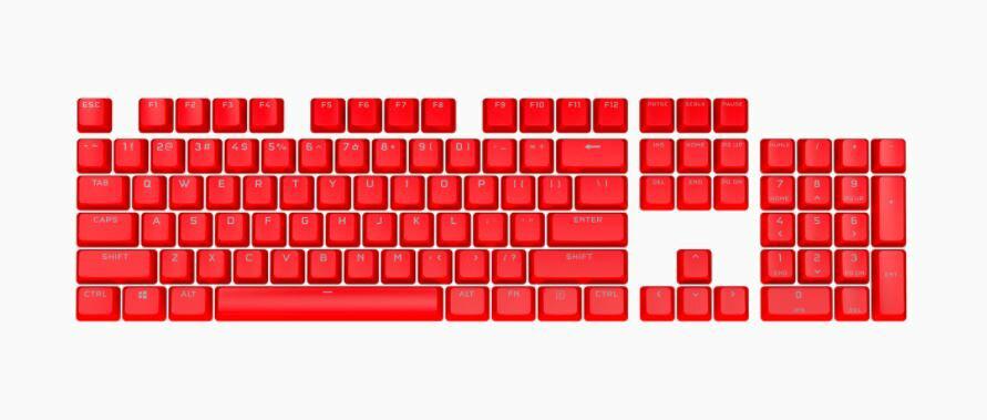 Tastatura gaming CORSAIR PBT DOUBLE-SHOT PRO Keycap Mod Kit — ORIGIN Red