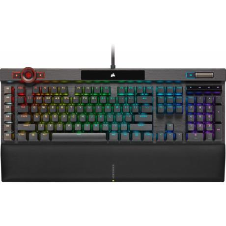 CORSAIR K100 RGB OPTICAL-MECHANICAL, negru  Full Key (NKRO) with 100% Anti-Ghosting Supported in iCUE Profiles up to 200 depending on complexity Wired Connectivity 2x USB 3.0 or 3.1 Type-A Key Switches CORSAIR OPX Optical- Mechanical