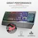 Tastatura Trust GXT 860 Thura, Semi-mechanical Gaming, neagra