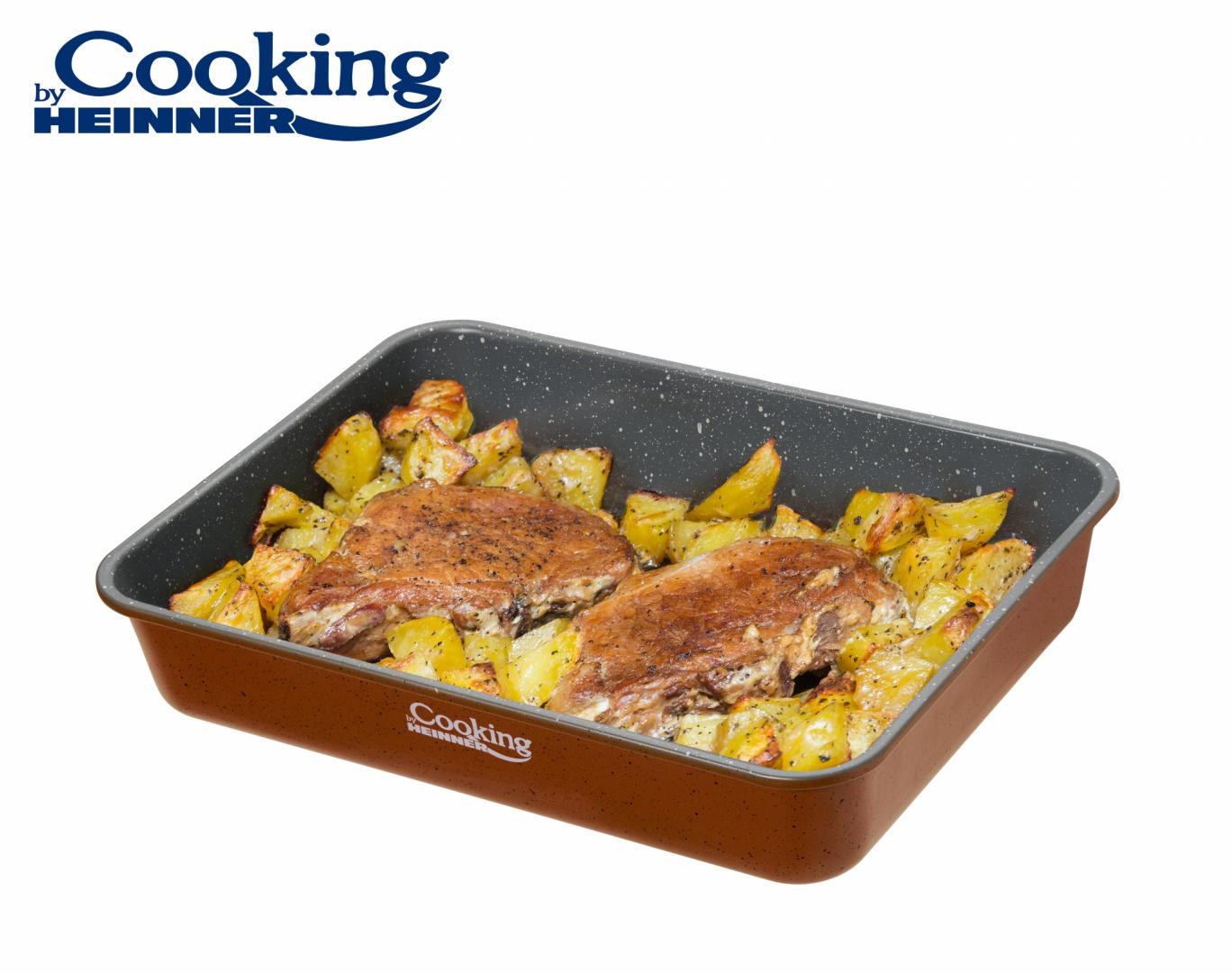Tava Cuptor Heinner, Acoperire Ceramica 35 X 26 X 7 Cm