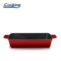 TAVA FONTA EMAILATA, 33x23x7 CM, RED LINE, COOKING BY HEINNER