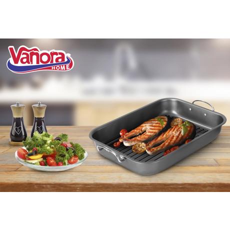 TAVA CUPTOR CU GRILL 39x29x6 CM, VANORA HOME