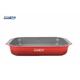 TAVA ALUMINIU CU ACOPERIRE CERAMICA 39.5x26 CM, RED LINE, COOKING BY HEINNER