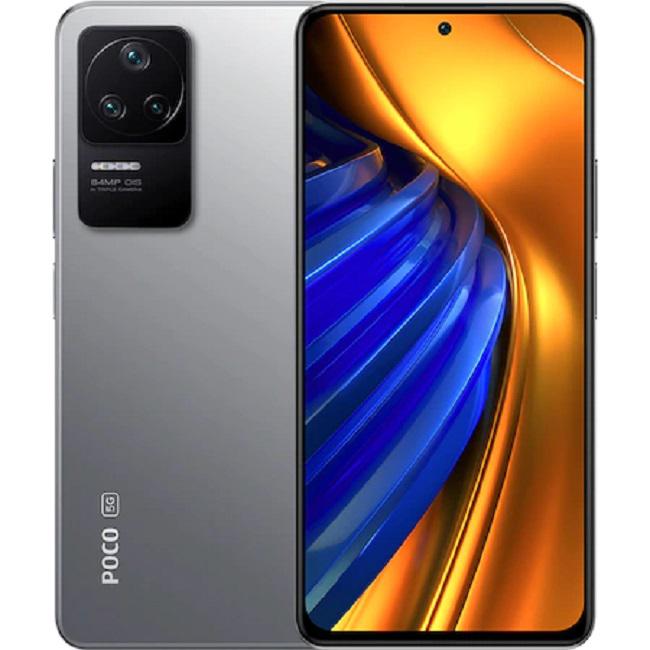 Telefon mobil Xiaomi Poco F4, Dual SIM, 128GB, 6GB RAM, 5G, Argintiu Moonlight 