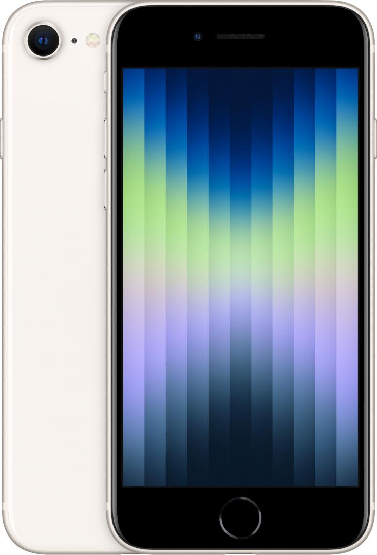 APPLE IPHONE SE 3 5G (2022) 4.7" 128GB Starlight (White) (no adapter & headphones)