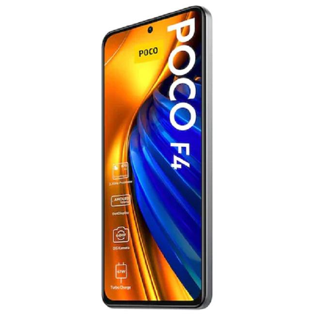 Telefon mobil Xiaomi Poco F4, Dual SIM, 128GB, 6GB RAM, 5G, Argintiu Moonlight 