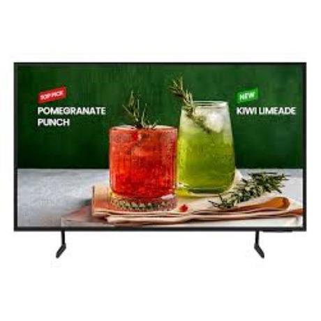 TV signage Samsung BE43D-H, 43", 250nit, 16/7, UHD, Tizen 7.0, CMS compatible (not free). Garantie 3 ani. Necesita suport de perete sau stand mobil