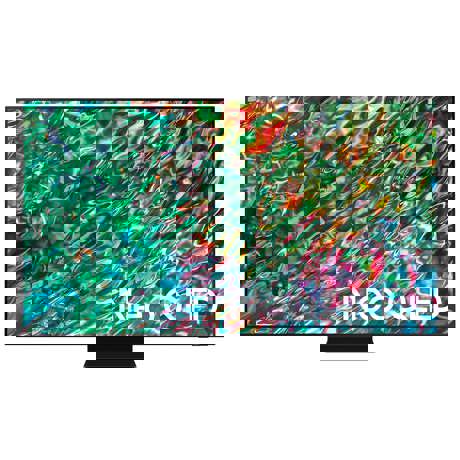 Televizor Neo QLED Samsung QE55QN90BATXXH, 138 cm, 4K UHD, PQI 4600, Procesor Neo Quantum 4K, Wi-Fi, Bluetooth, Titan Black