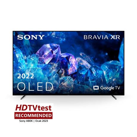 Televizor, Sony, Seria A80K, XR77A80KAEP, 2022, 77" - 195CM, OLED, Smart TV, 4K, Titanium Black, Plat, Google TV, Mirroring iOS, Android, XR Cognitive Processor, HDR 10 Triluminos PRO, 100 Hz, DVB-T/T2//C/S/S2, 5, 60W, Wi-Fi, Bluetooth, 4 x HDMI, 2 x USB 2.0, 1  x RF, Vesa: 300 x 300, Baterii, Cablu