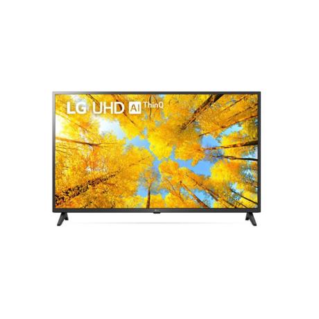 Televizor LED Smart LG 43UQ75003LF, 108 cm, 4K UHD, Gen5 AI Processor, AI ThinQ, Wi-Fi, Bluetooth, CI+, Negru