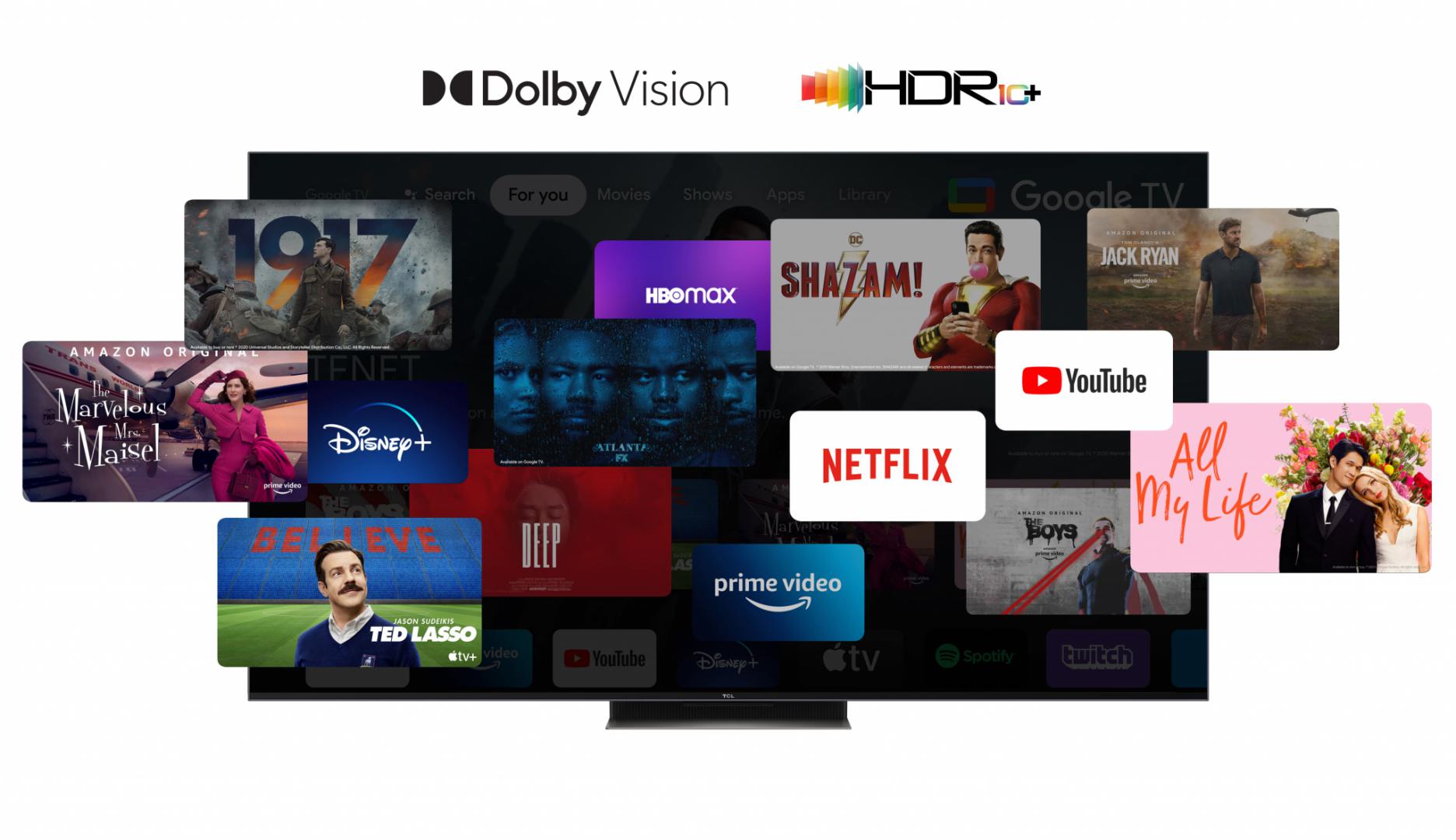 Televizor TCL QLED 65C845, 164 cm (65"), Smart Google TV, 4K, 144Hz