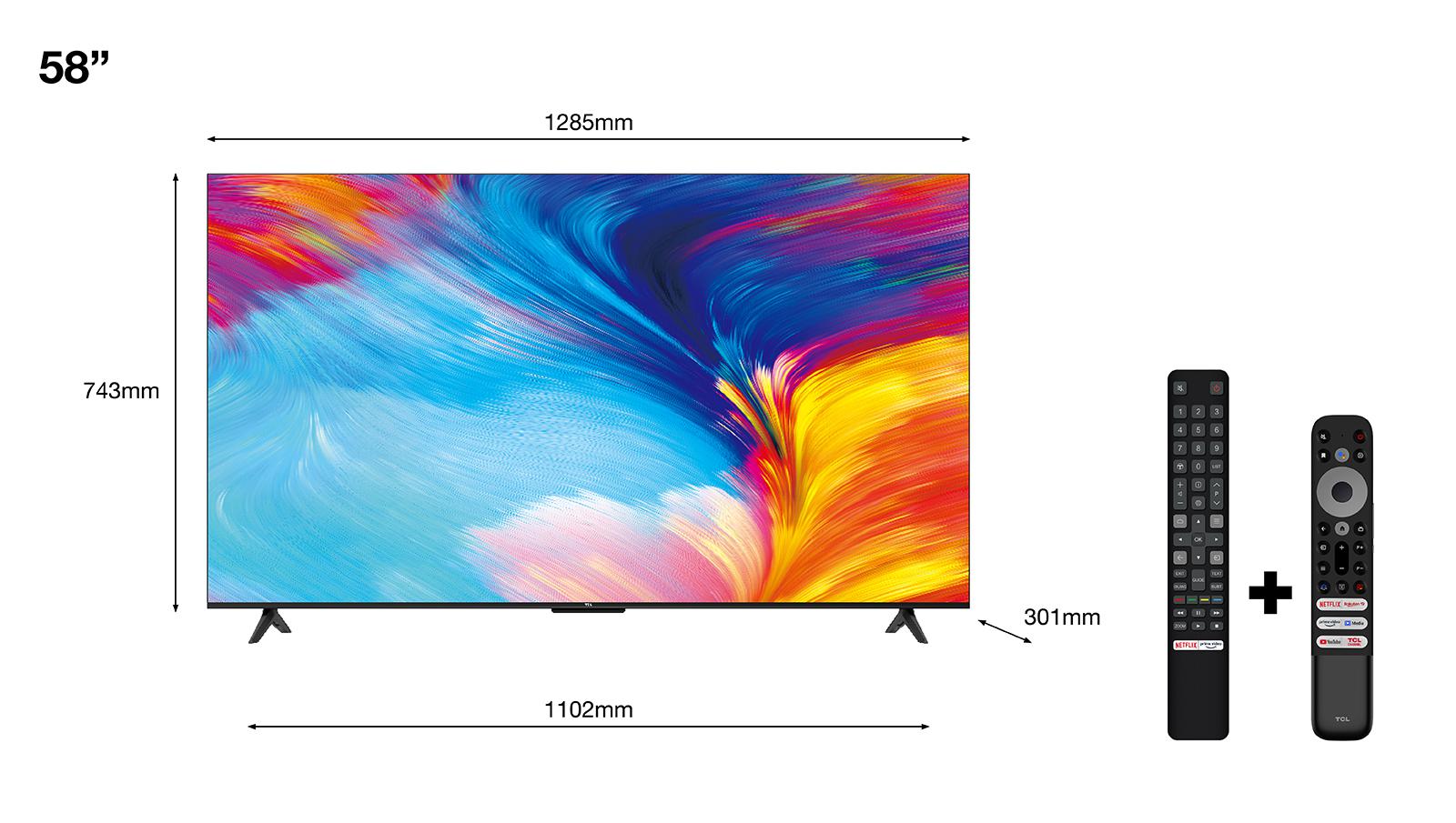 Televizor TCL LED 58P635 (2022), 146 cm (58"), Smart Google TV, 4K