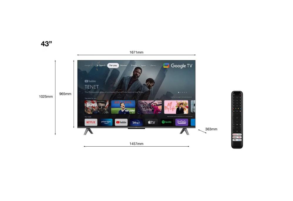Smart TV TCL  43C645 (Model 2023)