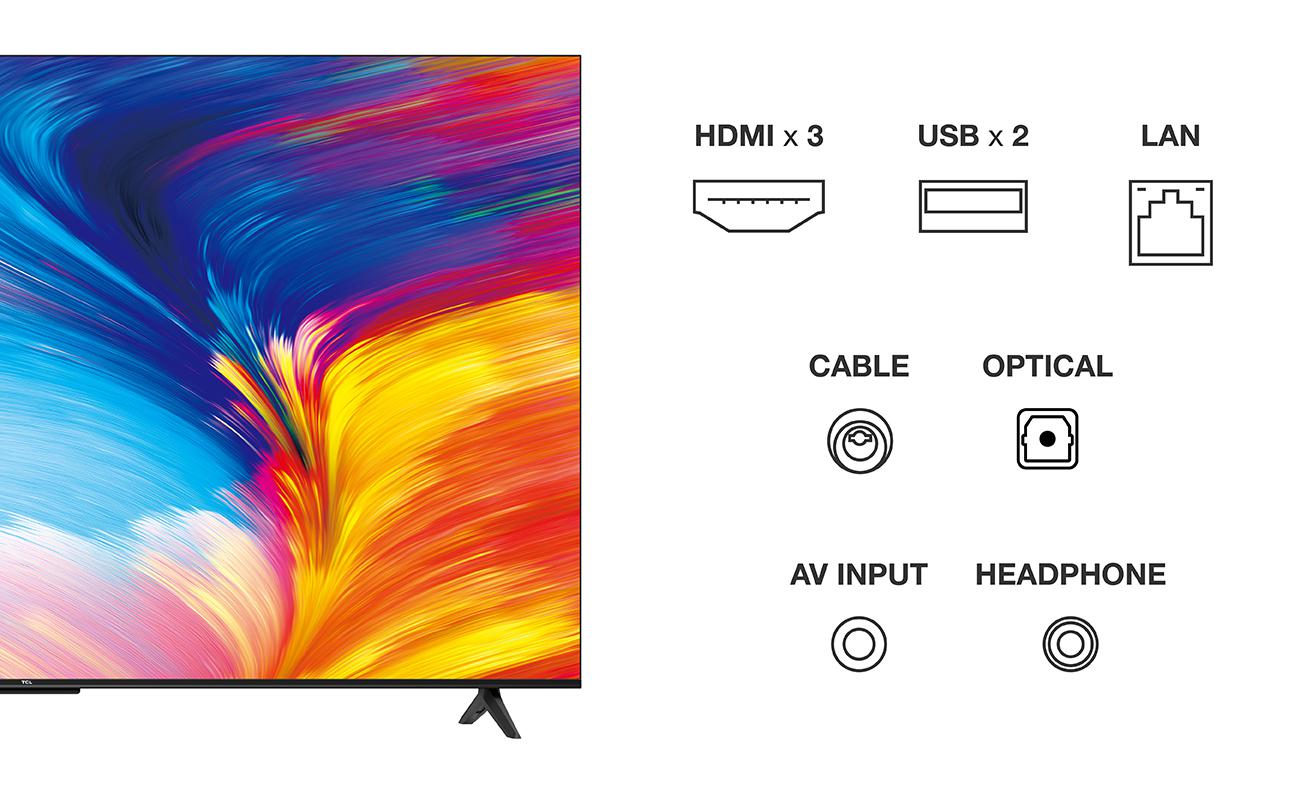Televizor TCL LED 58P635 (2022), 146 cm (58"), Smart Google TV, 4K