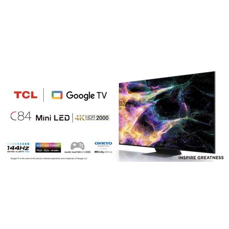 Televizor TCL QLED 65C845, 164 cm (65"), Smart Google TV, 4K, 144Hz