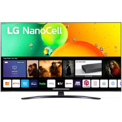 Televizor NanoCell Smart LG 65NANO763QA, 164cm, Ultra HD 4K, Procesor α5 Gen5 AI 4K, 4K Cinema HDR, ThinQ AI, NanoCell Gaming