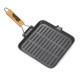 Tigaie Vanora Grill Fonta Pura Cu Maner Lemn Detasabil, 23x2 Cm