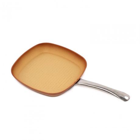 TIGAIE GRILL 28x4CM, CU SUPORT/ SEPARATOR VASE, CERÂMICA DO BRAZIL, COOKING BY HEINNER