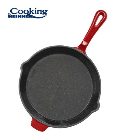 TIGAIE FONTA EMAILATA 26x5CM, RED LINE, COOKING BY HEINNER