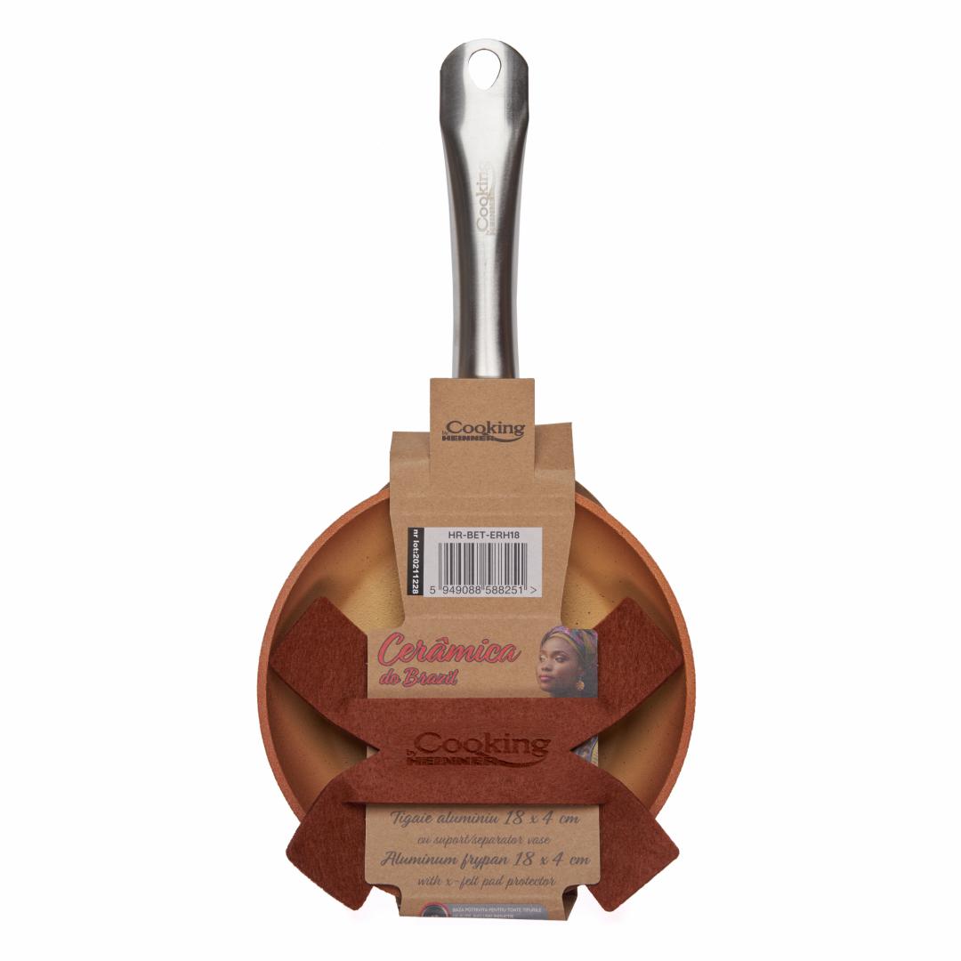 TIGAIE ALUMINIU 18x4 CM CU SUPORT/ SEPARATOR VASE, CERÂMICA DO BRAZIL, COOKING  BY HEINNER