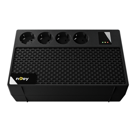 UPS nJoy Renton 650 Plus, 650VA / 360W, 4x prize Schuko conectate la baterie, fara display LCD, tensiune nominala de intrare 230V  Caracteristici Stabilizator (AVR) de tip Boost and Buck Functie auto-restart la revenirea tensiunii electrice Functie de incarcare in mod oprit Functie de pornire la