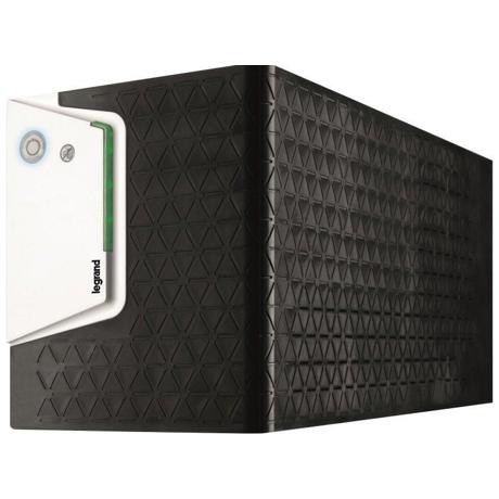 UPS Legrand KEOR SP 800, 800VA/480W, 1x IEC + 1x German standard sockets, USB HID tip B, stabilizator electronic (AVR), baterie 1 x 12V/ 9 Ah, 230V, forma sinusoidala simulata in forma de unda, tehnologie Line interactive VI, interfata RGB LED bar (verde/ portocaliu/ rosu), dimensiuni 120 x 330 x
