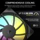 Ventilator Carcasa CORSAIR RS120 1x120mm ARGB NEGRU
