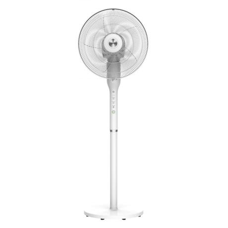 Ventilator cu picior Heinner HSF-L360WH, inaltime ajustabila, functie oscilare 360°, timer: 8h, control digital, indicatori LED, telecomanda, 3 trepte de ventilare,  3 moduri: natural, noapte, normal; putere 65W, inaltime 136 cm, alb