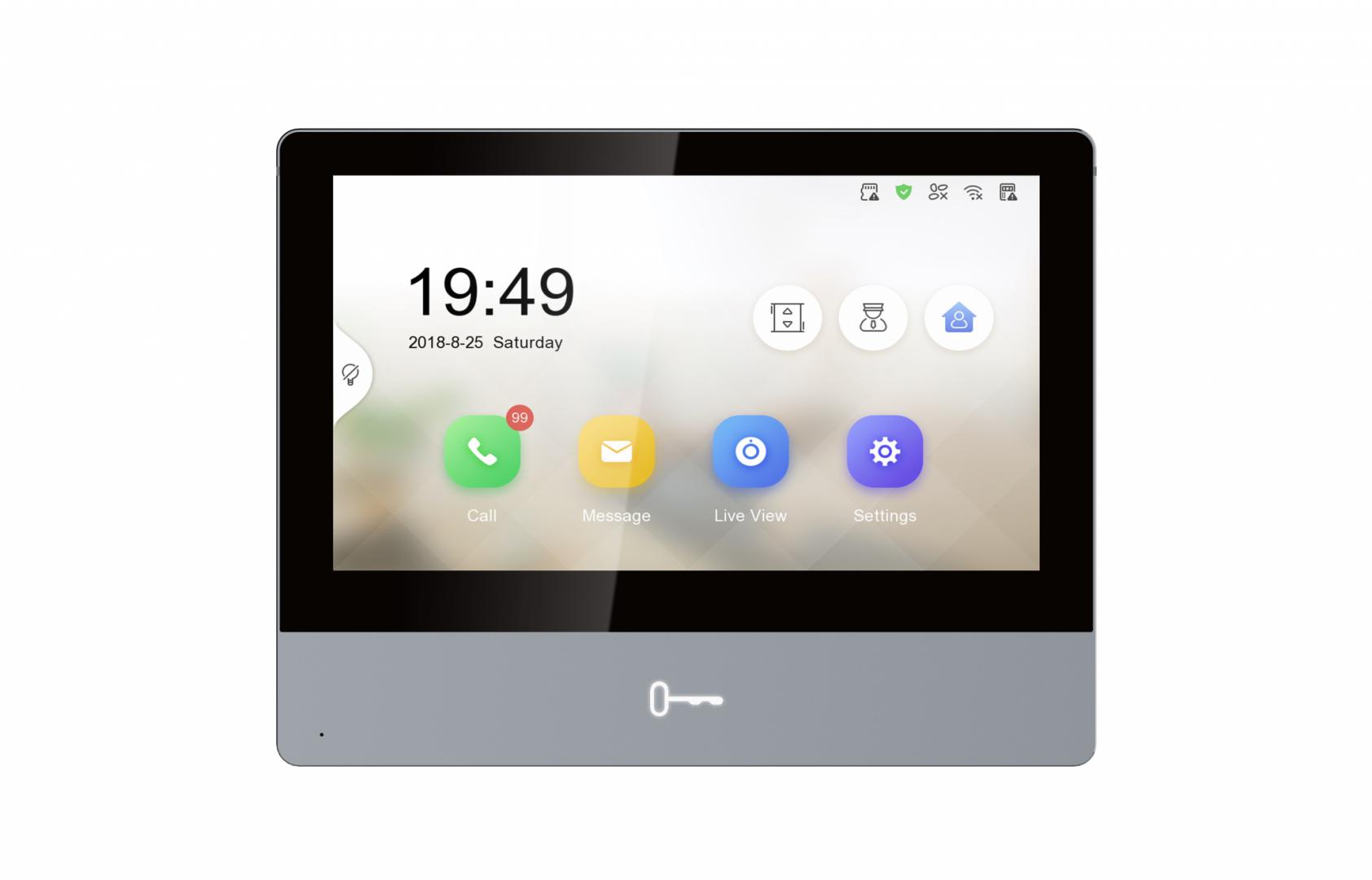 Monitor videointerfon WIFI modular 7" color ultra slim design HikvisionDS-KH8350-WTE1/EU