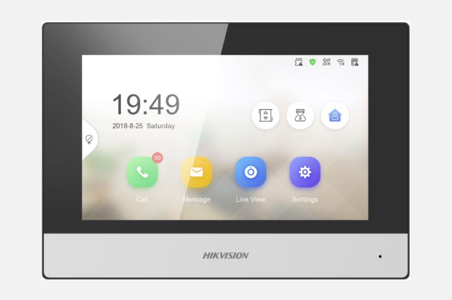 Monitor videointerfon WIFI 7inch color Hikvision DS-KH6320-WTE2
