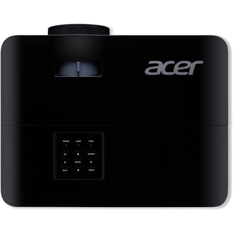 Proiector ACER X1328WI, DLP 3D ready, 4500 lumeni, WXGA 1024* 7680, up to WUXGA 1920x1200, 16:10/ 16:9/ 4:3, 20.000:1, dimensiune maxima imagine 300", distanta maxima de proiectie 12 m, boxa 3W, lampa 6000 ore/ 15.000 ore ExtremeEco, d-sub, HDMI, PC audio in/ out, composite video/ RCA, USB Type A