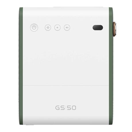 Proiector BenQ GS50, portabil IPX2 pentru exterior, FHD 1920*1080, up to 4K cu difuzor Bluetooth si extra bass, DLP, 500 ANSI lumeni, 100.000:1, 16:9/ 4:3, LED 20.000- 30.000 ore, zoom fix, 2* HDMI, USB Type A-1, audio out, USB Type C, boxe 2* 5W, Woofer 10W, Ambient light sensor, auto eye