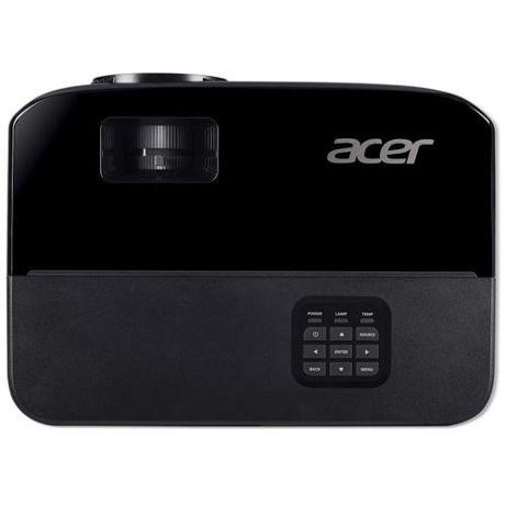 Proiector ACER X1123HP, DLP, 3D Ready, SVGA 800x600, up to WUXGA 1920x 1200, 4000 lumeni, 20000:1, 4:3 nativ, 16:9 compatibil, dimensiune maxima imagine 300", distanta maxima de proiectie 12 m, boxa 3W, lampa 5000 ore/ 15000 ore, D-sub, composite/ RCA, HDMI, PC audio, USB mini B, RS232, cablu VGA