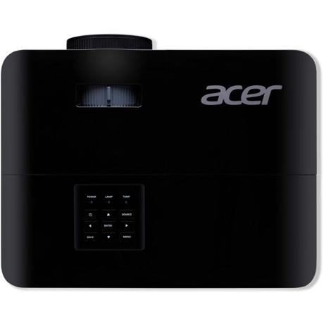 Proiector Acer X1228i, DLP 3D ready, XGA 1024* 768, up to WUXGA 1920* 1200, 4500 lumeni, 4:3/ 16:9, 20.000:1, zoom 1.1, dimensiune maxima imagine 300", distanta maxima de proiectie 11.8 m, boxa 3W, lampa 6.000 ore/ 15.000 ore extreme eco, 27-35 dB, greutate 2.75 kg, D-sub, HDMI, PC audio in/ out