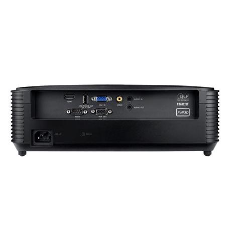 Proiector Optoma DW322, DLP 3D, WXGA 1280*800, up to FHD 1920*1080, 3800 lumeni, 22.000, 16:10 nativ, 4:3/ 16:9 compatibil, dimensiune maxima imagine 300", distanta maxima de proiectie 12 m, lampa 6.000 ore/ 15.000 ore Eco+, zoom 1.1x, HDMI, VGA, composite video, audio in/ out, USB-A power 1A