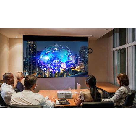 Videoproiector OPTOMA ZH450, DLP laser 30.000 ore, FHD 1920*1080, 4500 lumeni, 300.000:1, 16:9/ 4:3, dimensiune maxima imagine 322", distanta maxima de proiectie 10 m, zoom 1.6x, 2* HDMI, USB-A power 1.5A, audio out, RS232, RJ45, 29- 31 dB, 3D ready, Security bar
