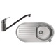 Pachet promotional Alveus Chiuveta Form 40 dreapta, inox + Baterie GM 110, Crom