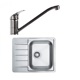 Pachet promotional Alveus Chiuveta Line 110 dreapta, inox + Baterie GM 110, Crom